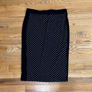 Vince Camuto black Polka dot Skirt stretch size S